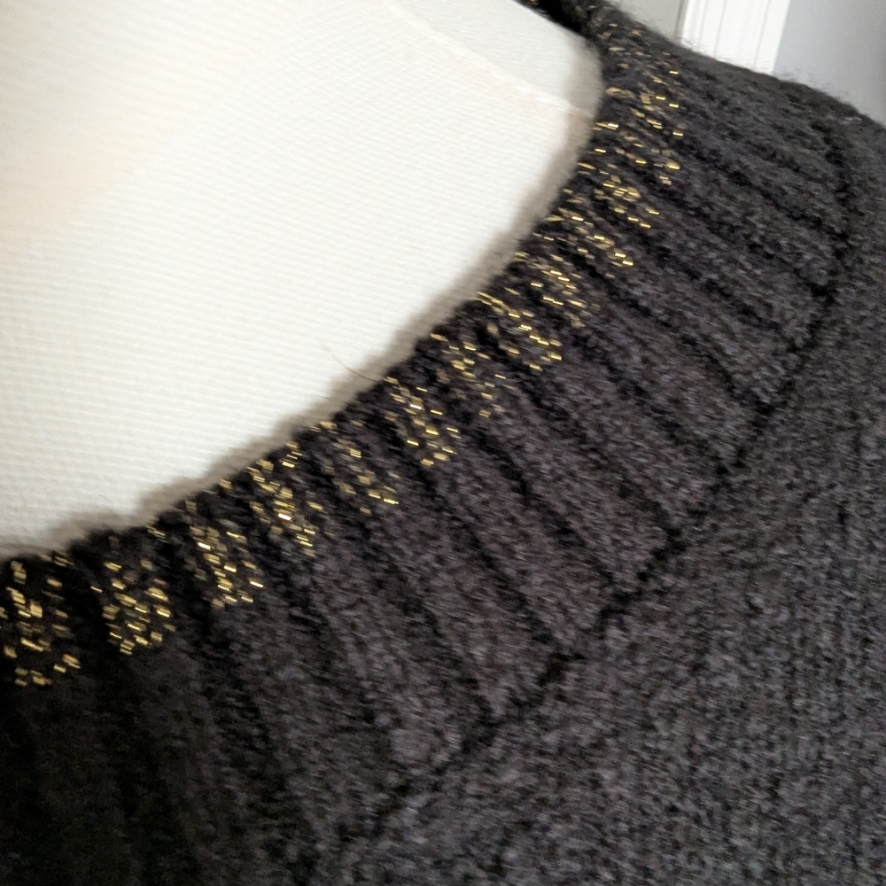 Torrid Black Sweater with Festive Embroidery - Picture 3 of 5